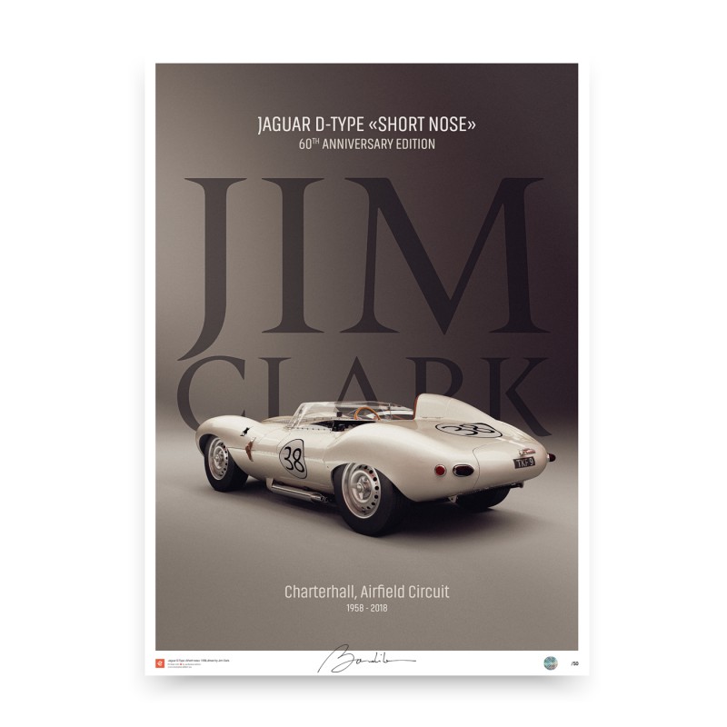 Jaguar D-Type "Short Nose" poster 1958