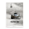 Cartaz Porsche 356SL - Helmut Polensky-Walter Schlüter - Liège-Roma-Liège 1952. Edição limitada