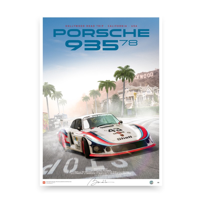 Cartaz Moby Dick Porsche 935-78 - Viagem a Hollywood