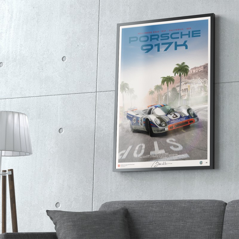 Affiche Porsche 917 K – Hollywood Road trip