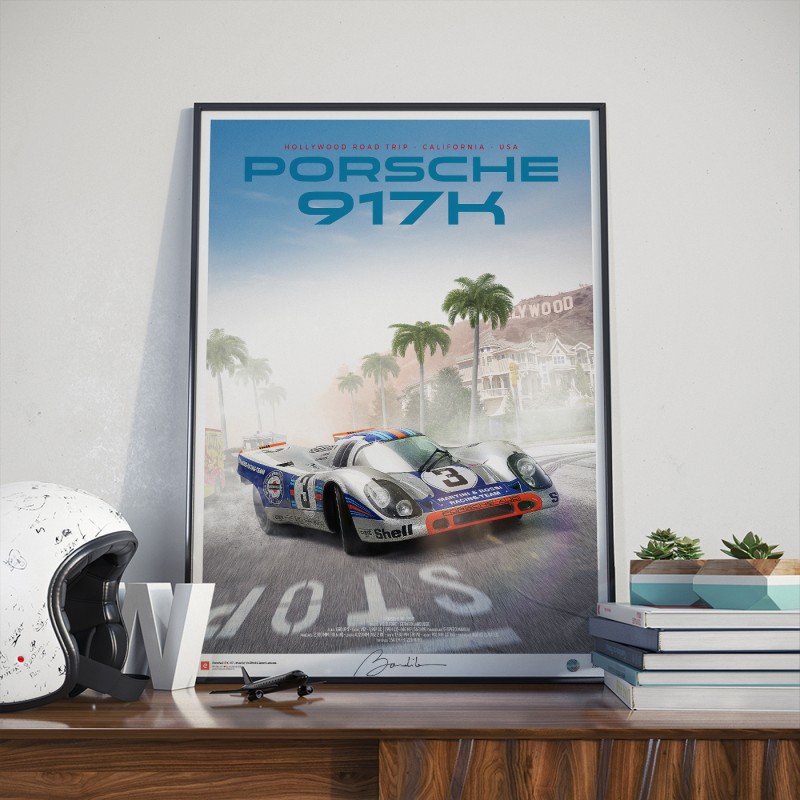 Affiche Porsche 917 K – Hollywood Road trip