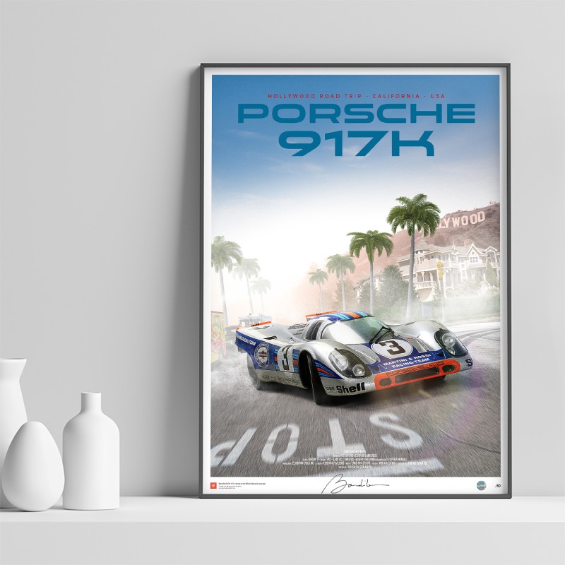 Affiche Porsche 917 K – Hollywood Road trip