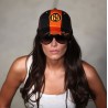 Gulf Cap Orange&Black 69