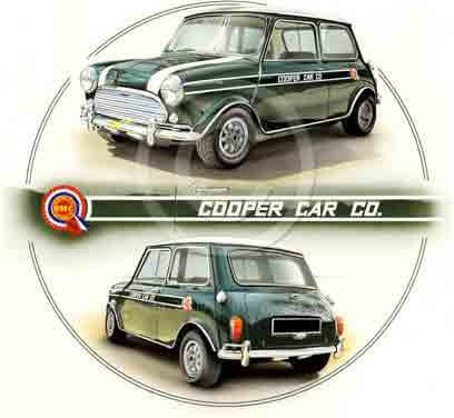 Empresa de automóviles Cooper Verde Mini